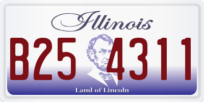 IL license plate B254311