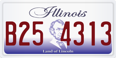 IL license plate B254313