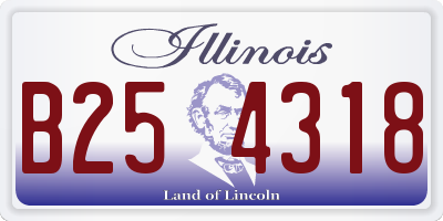 IL license plate B254318