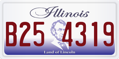 IL license plate B254319