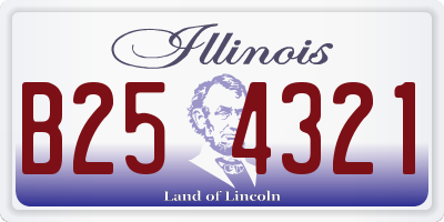 IL license plate B254321