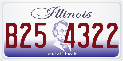 IL license plate B254322