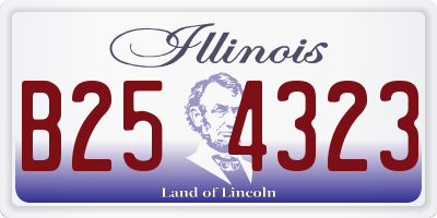 IL license plate B254323