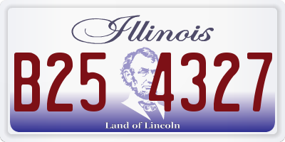 IL license plate B254327