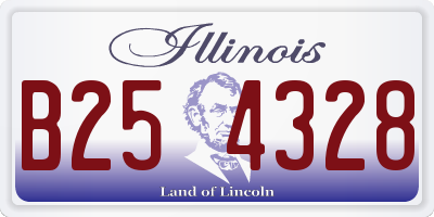 IL license plate B254328
