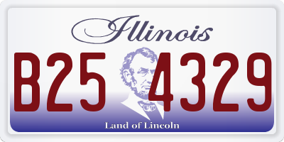 IL license plate B254329