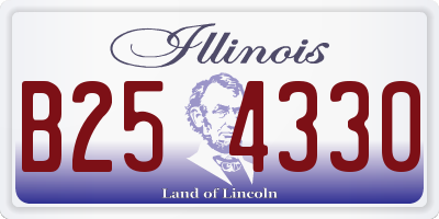 IL license plate B254330