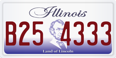 IL license plate B254333