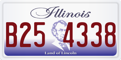 IL license plate B254338
