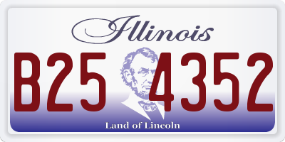 IL license plate B254352