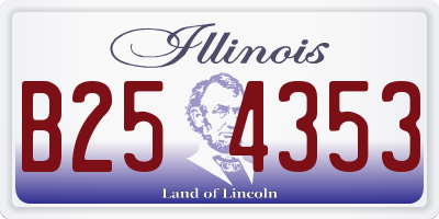 IL license plate B254353