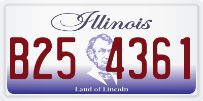 IL license plate B254361
