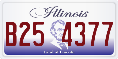IL license plate B254377