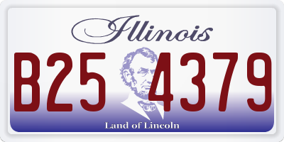 IL license plate B254379