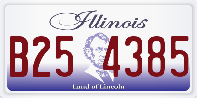 IL license plate B254385