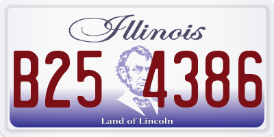IL license plate B254386