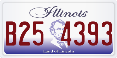 IL license plate B254393