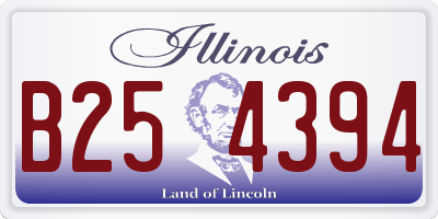 IL license plate B254394