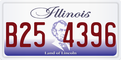 IL license plate B254396