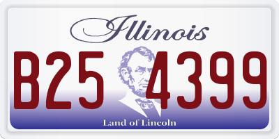 IL license plate B254399