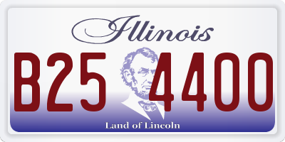 IL license plate B254400