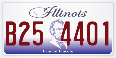 IL license plate B254401