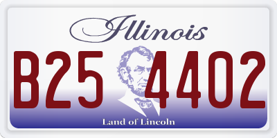 IL license plate B254402