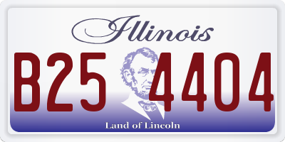 IL license plate B254404