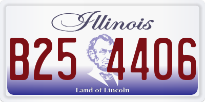 IL license plate B254406