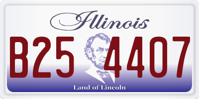 IL license plate B254407