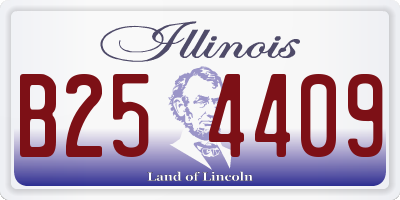 IL license plate B254409
