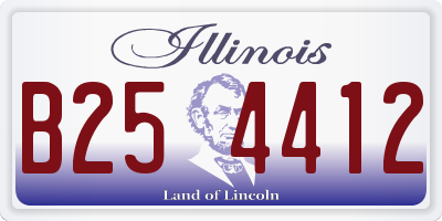 IL license plate B254412