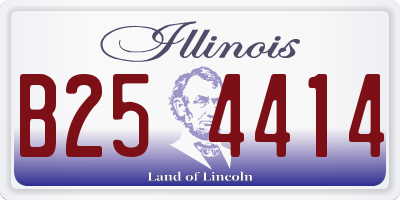 IL license plate B254414