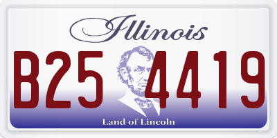 IL license plate B254419