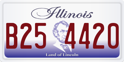 IL license plate B254420