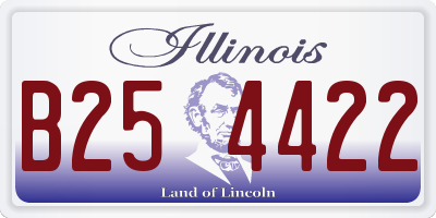 IL license plate B254422