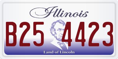 IL license plate B254423