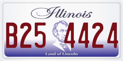 IL license plate B254424