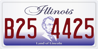 IL license plate B254425
