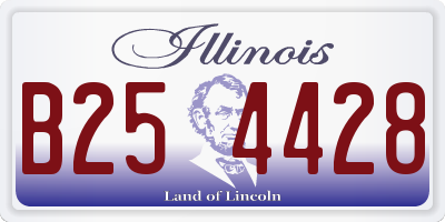 IL license plate B254428