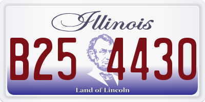 IL license plate B254430