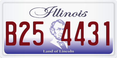 IL license plate B254431