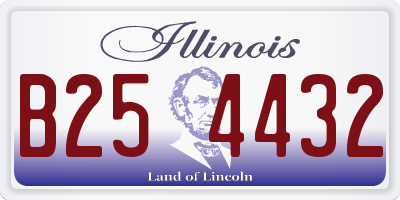 IL license plate B254432