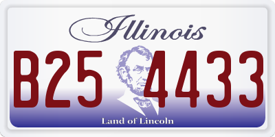 IL license plate B254433