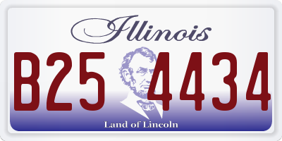IL license plate B254434
