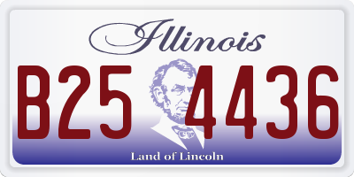 IL license plate B254436