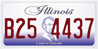 IL license plate B254437