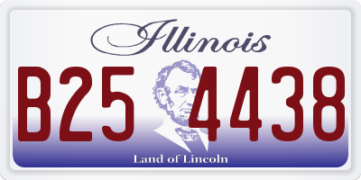 IL license plate B254438
