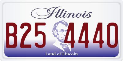 IL license plate B254440