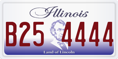 IL license plate B254444